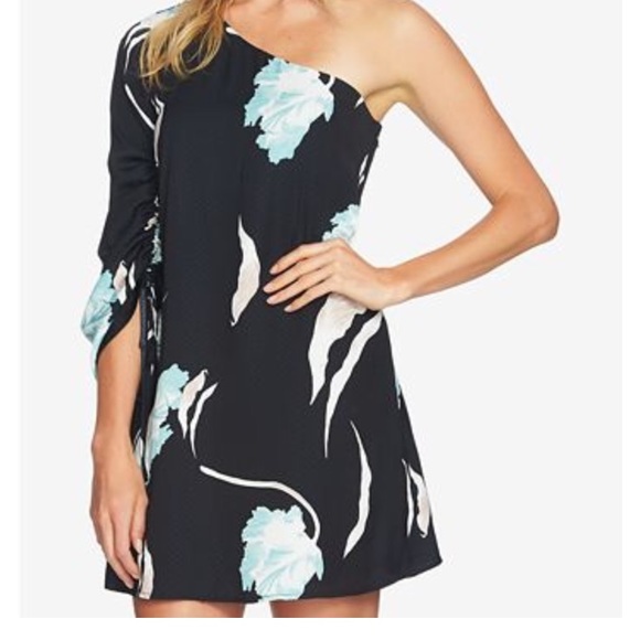 1. State One shoulder Mini Dress. Size 0 - Picture 3 of 8